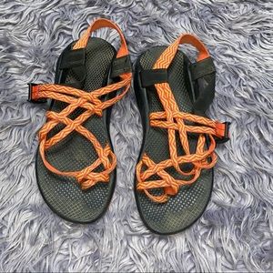 Chaco J104018 Women Rainbow Orange Toe Ring Sport Hiking Strappy Sandals